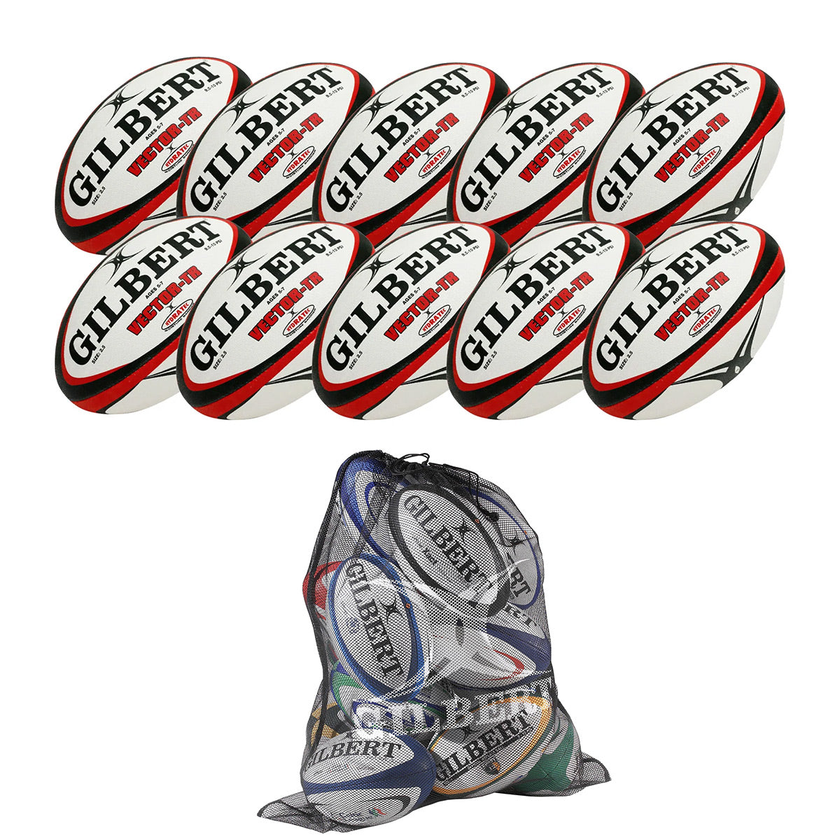 Training Ball Bulk Pack – Gilbert Rugby